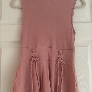 Express Blush Ribbed Top